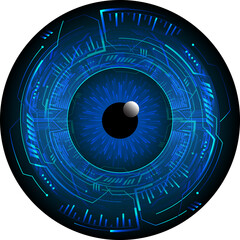 eye cyber circuit future technology concept background
