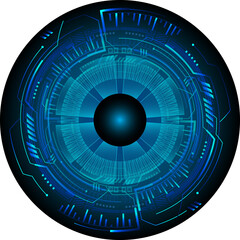 eye cyber circuit future technology concept background