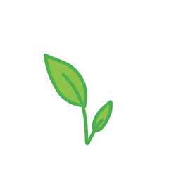 Leave stiker illustration