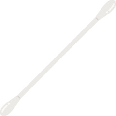 白色の綿棒のイラスト