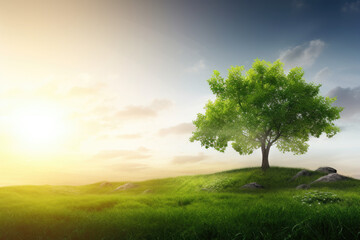 Fototapeta premium Sustainability, generative ai