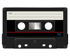 Cassette music old fashion. Retro and vintage technology concept represented by Cassette icon.
