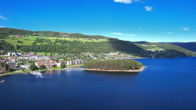 Camping by the fjord in Fagernes