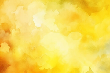 Yellow watercolor abstract background