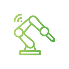 industrial robot gradient icon
