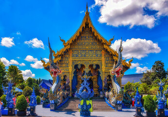 Wat Rong Suea Ten, Blue Temple, Chiang Rai, Thailand