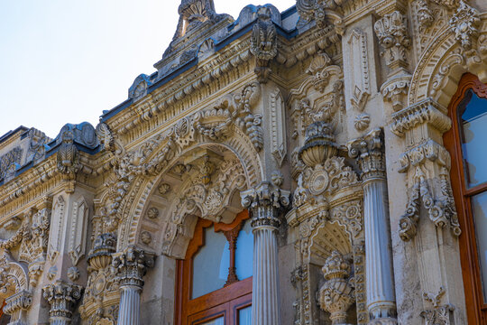 Architectural details of Ihlamur Pavilion or Ihlamur Kasri in Besiktas