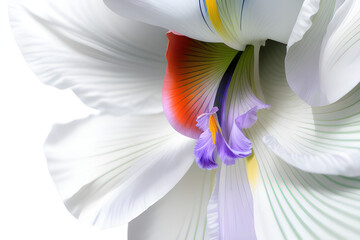AI Digital Illustration Iris Flower