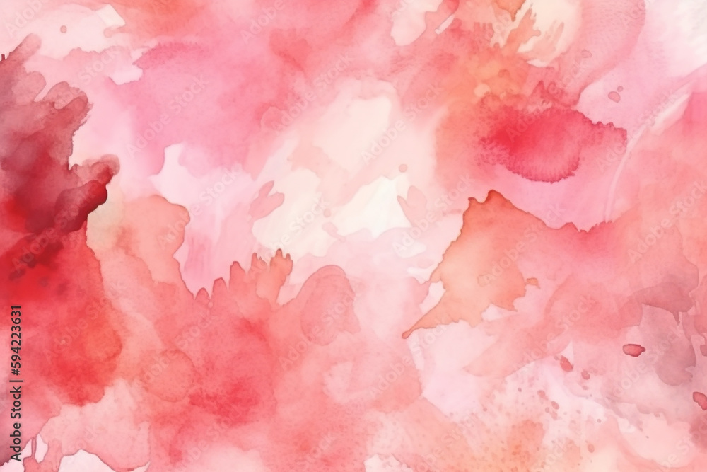 Wall mural pink watercolor abstract background