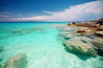Zelfklevend Fotobehang Paradise Sea. Generative AI © Joseph
