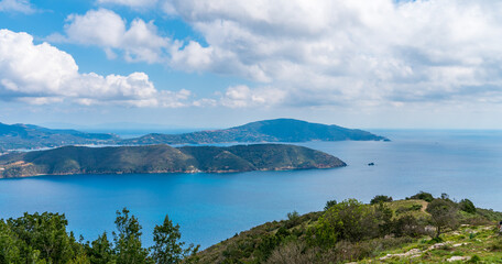 Coastline of Elba island in springtime