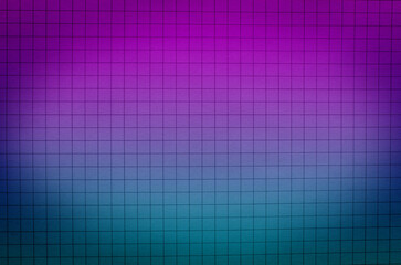 Neon color graph paper texture background. Blank notebook page.