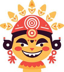 vector maya civilization flat design