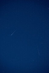 Orion constellation and various star clusters photographed with wide angle lens.