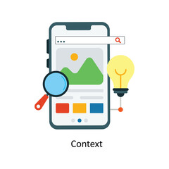 Context  Vector Flat Icons. Simple stock illustration stock 