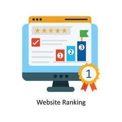 Website Ranking Vector Flat Icons. Simple stock illustration stock 