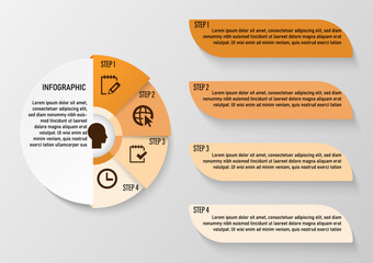 Website menu infographic vector design