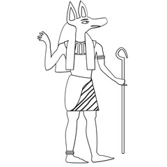 Egyptian deities outline