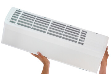 Hand lifting air conditioner unit