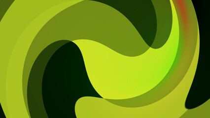 Glitter abstract green illustration with wavy lines. Blurred design for your business.