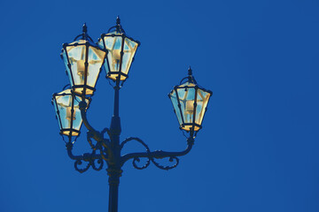 Fototapeta na wymiar street light in baroque style