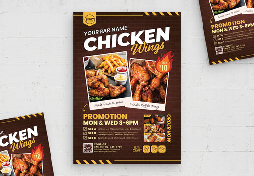 Chicken Wings Flyer Template