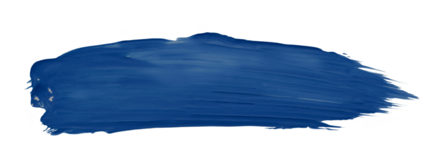 blue brush isolated on transparent background blue watercolor png