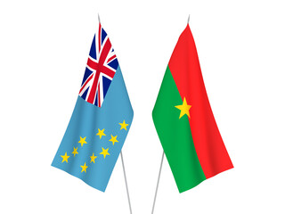 Tuvalu and Burkina Faso flags
