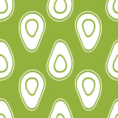 Avocado seamless pattern, Vegetarian background, Fabric design, Avocados backdrop, Simple monochrome pattern, Modern flat style background, Avocados print for labels, wallpaper, wrapping paper, fabric