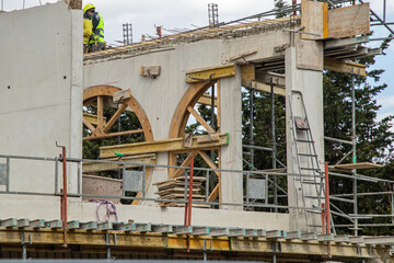 Bâtiment en construction.