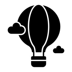 Creatively designed vector of hot air balloon, enjoy the adventure of hot air ballooning