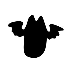 Bat black silhouettes 