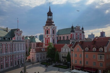 Fototapeta premium Beautiful view of the Plac Kolegiacki in Poznan, Poland.