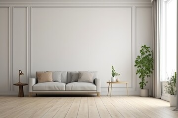 modern living room with sofa, ai generative