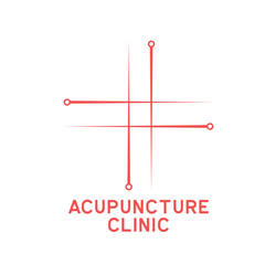 Acupuncture therapy logo with text space for your slogan tagline, vector illustration