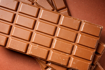 Close up of chocolate bars