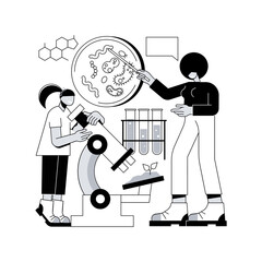 Science camp abstract concept vector illustration.