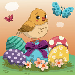 Illustration on the theme of Happy Easter