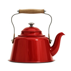 Retro teapot on transparent background