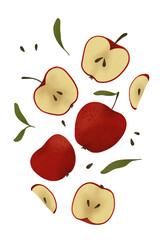 Set with fresh bright juicy fruits. Healthy food. Fresh squeezed juice. Food, fitness, healthy lifestyle