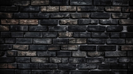 Obraz premium dark brick wall texture