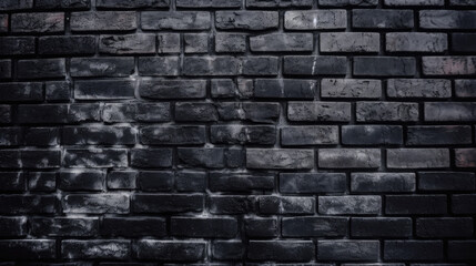Fototapeta na wymiar dark brick wall texture