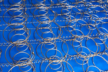 Abstract background The internal structure of a spring mattress