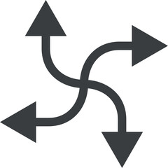 long gray arrows, arrow icons