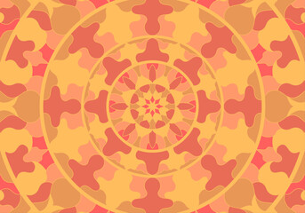Round pattern flower mandala. circle floral ornament. Legend decorative vector illustration.