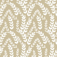 White twigs on a beige background