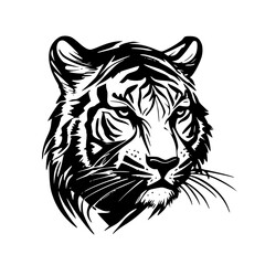 Tigers | Minimalist and Simple Silhouette - Vector illustration