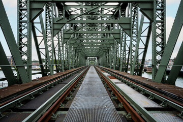 Former railway bridge De Hef in Rotterdam