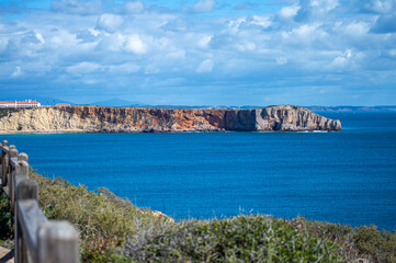 Algarve coast outside Lagos, Portugal. Portuguese beaches and shores.