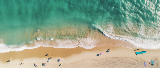 an amazing beach aerial Texture Background Created with generative AI tools.